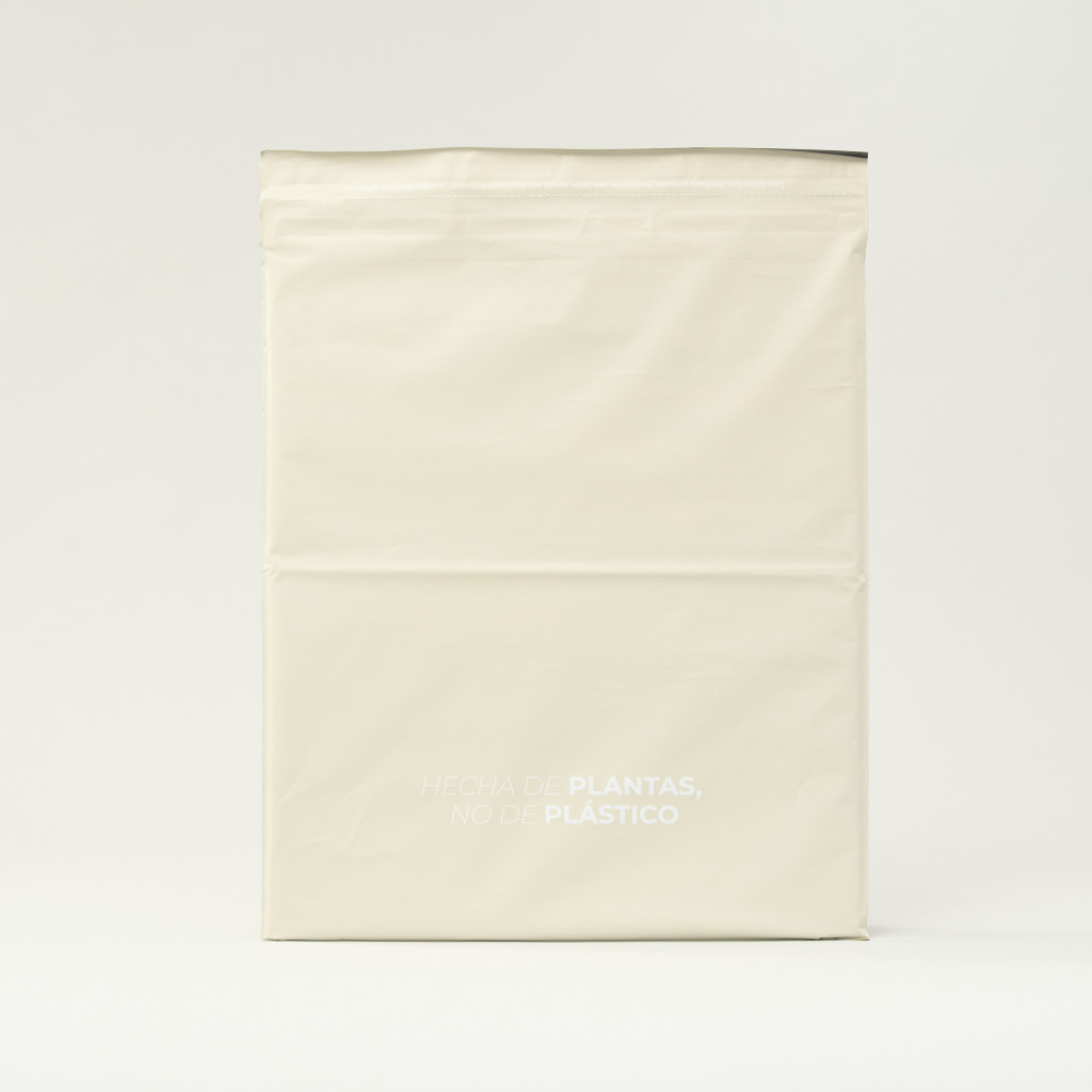 Bolsa compostable para Envíos Gris 23x16 cm