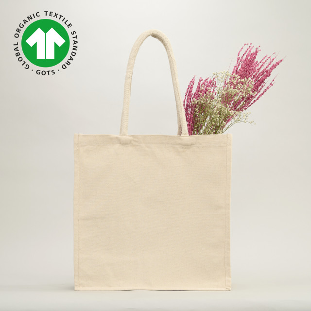 Bolsa de algodón Orgánico Certificado 40x40x20 (cm) Alternativa