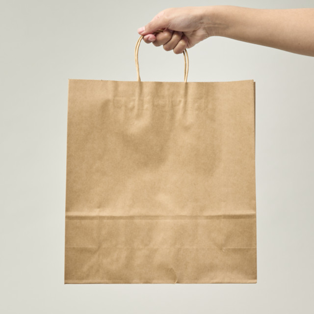 Bolsa de papel kraft | 33x31x11 (cm)