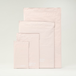 Bolsa compostable para Envíos Rosa 45x39 cm