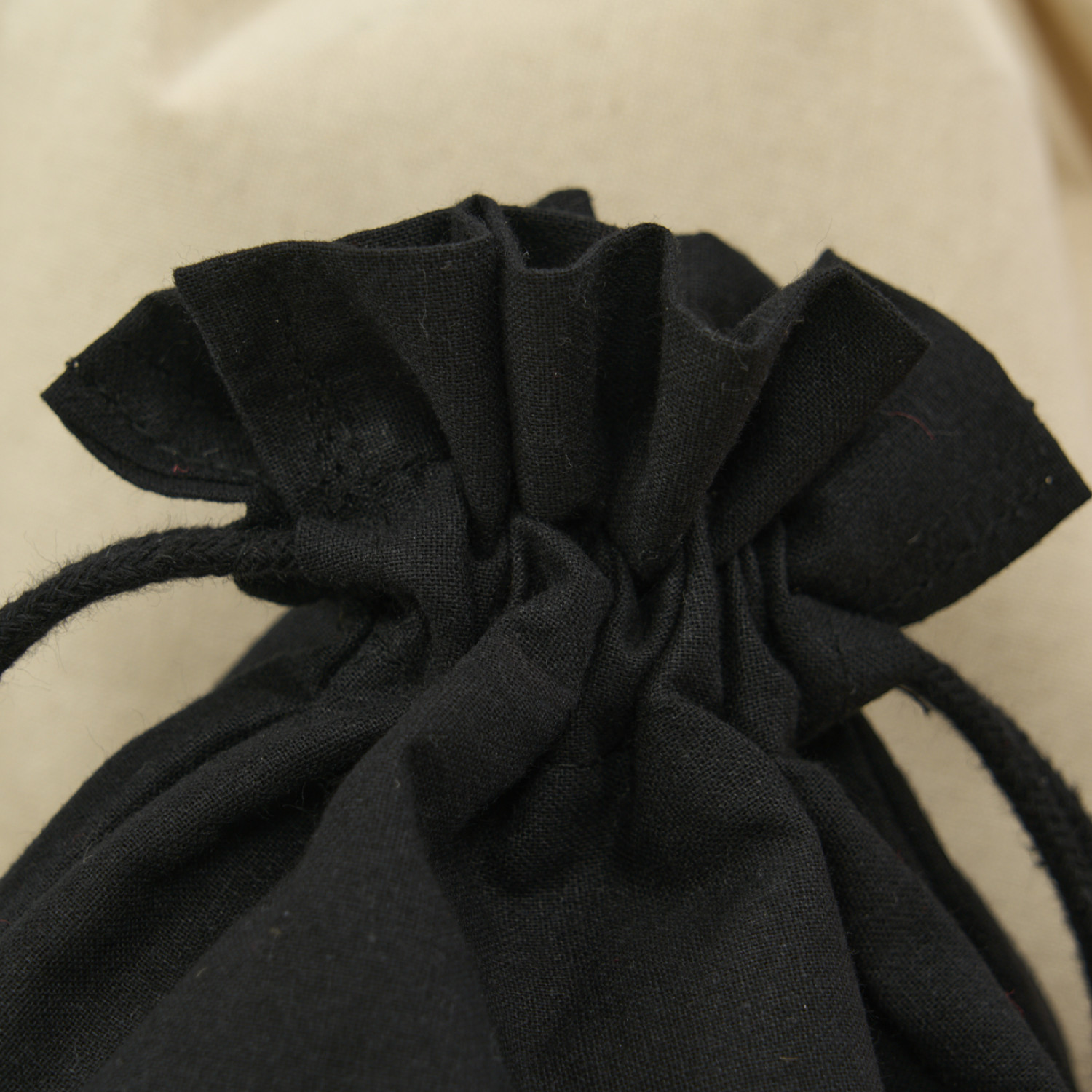 Saquito de algodón negra 30x20 (cm)