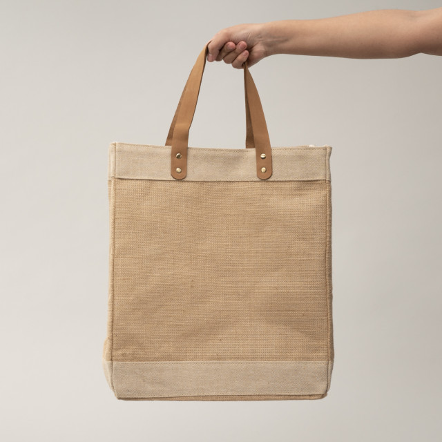 Bolsa de uso personal color natural 40x35x15 (cm)