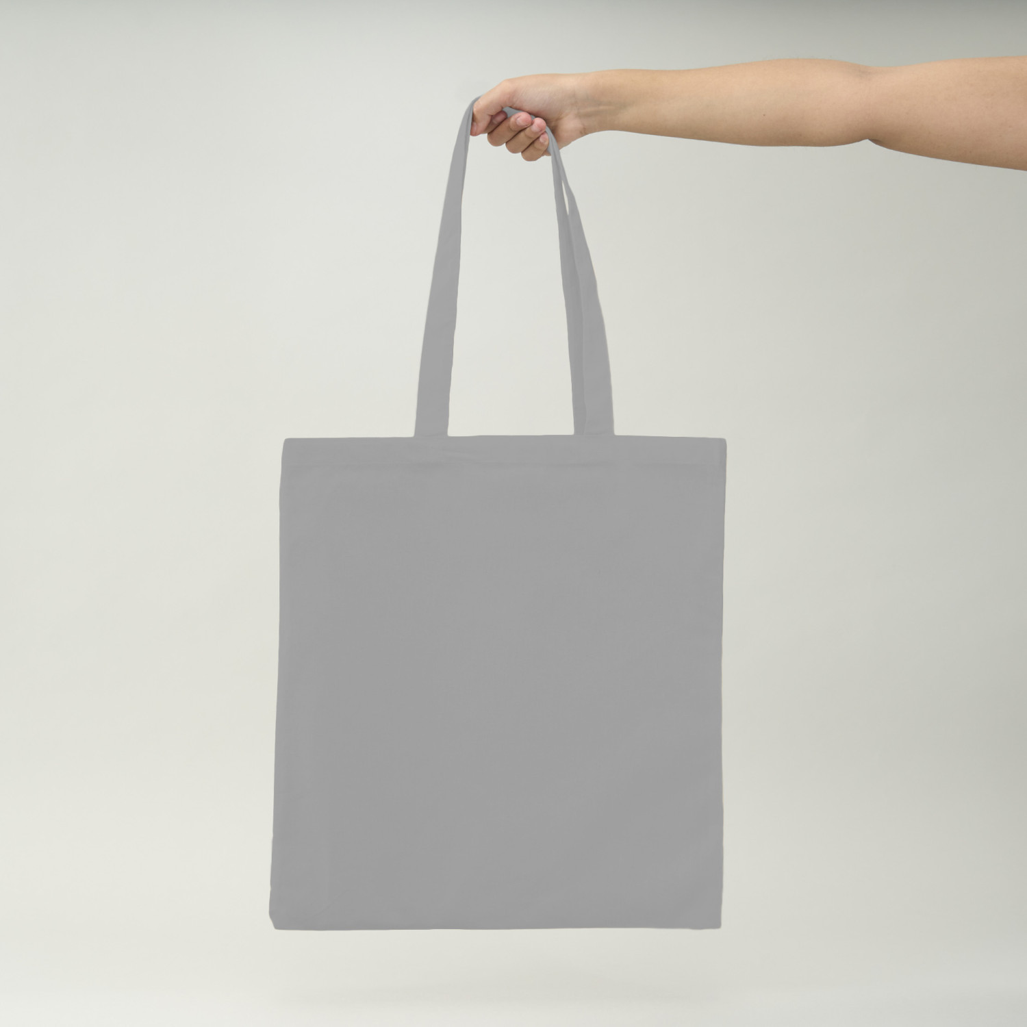 Bolsa de algodón gris | 42x38 (cm)