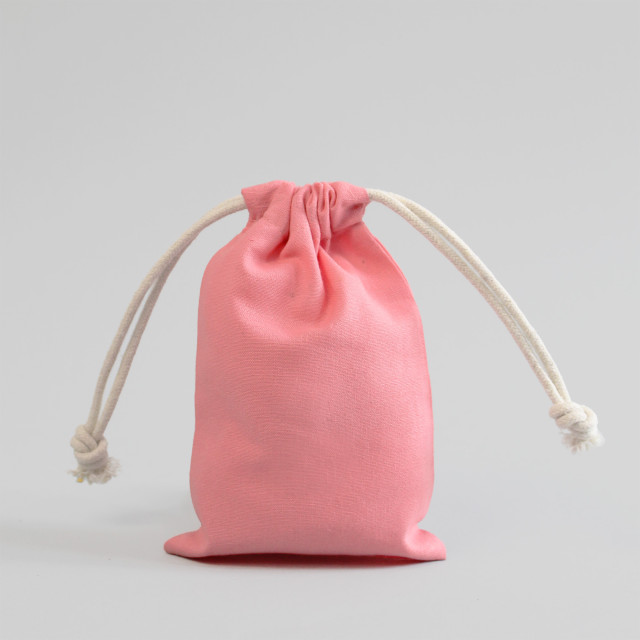 Saquito de algodón rosado 15x10 (cm) Alternativa