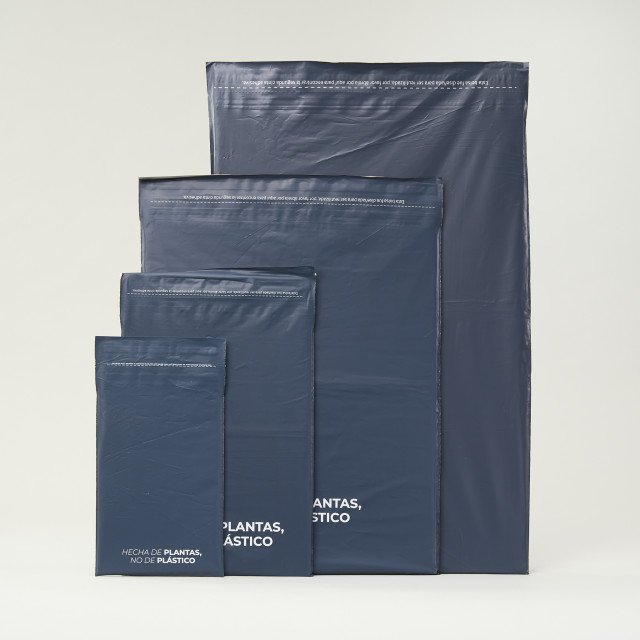 Bolsa compostable para Envíos Azul 59x42 cm