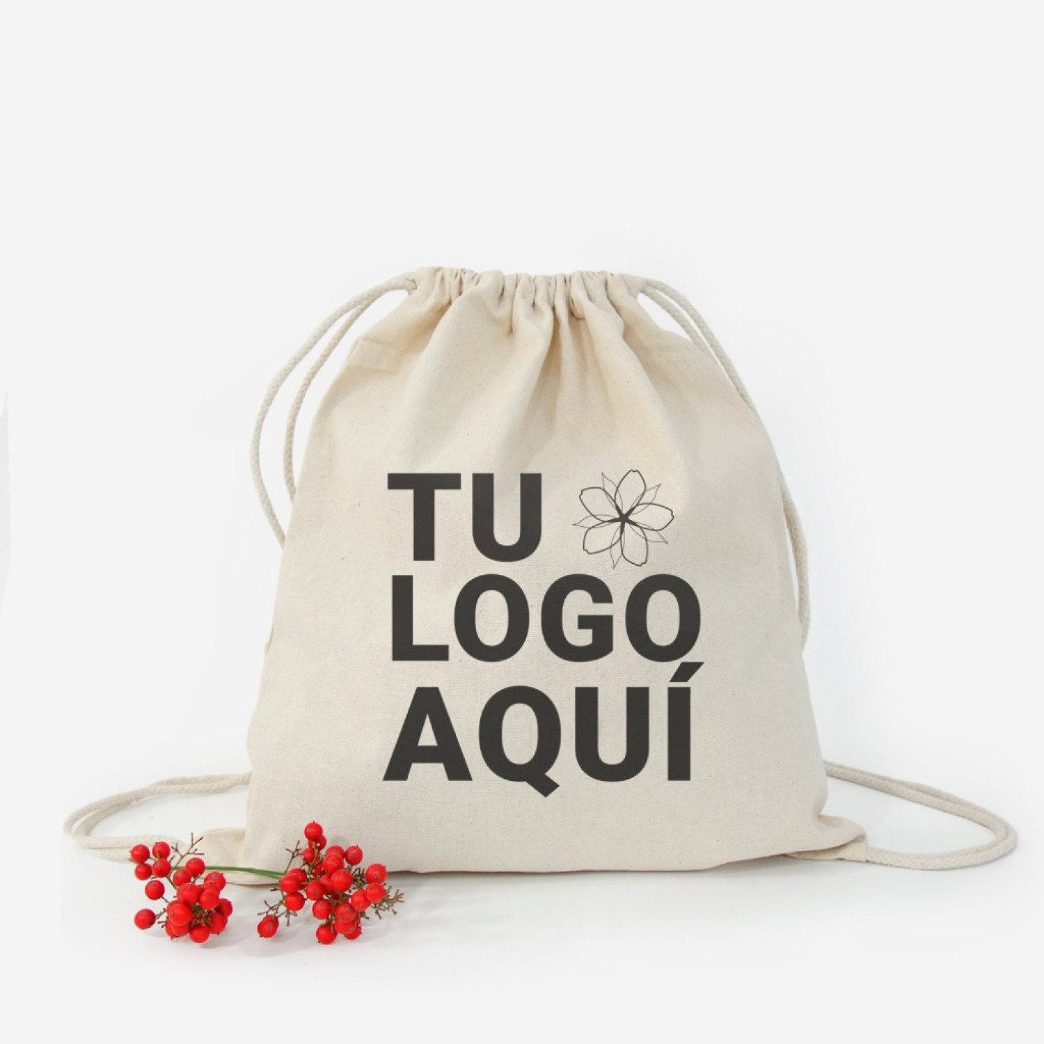 Mochila de algodón | 6 onzas | 42x38 (cm)