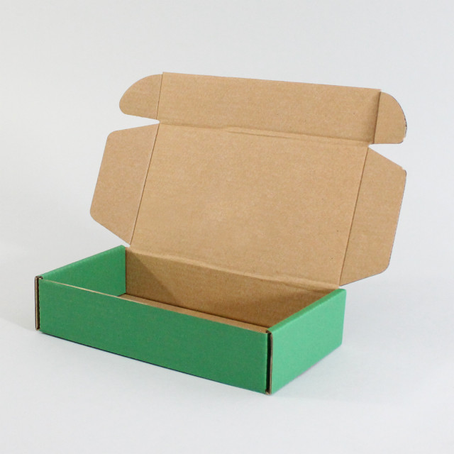 Caja autoarmable 19x10x4 verde Alternativa