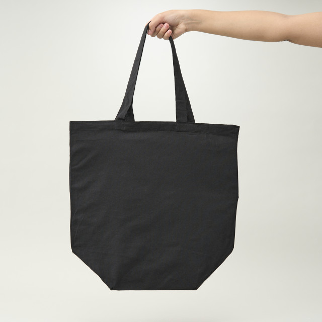 Bolsa de algodón negra | 40x38x20 (cm)