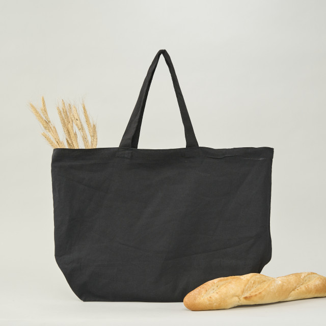 Bolsa de algodón negra | 40x58x20 (cm) Alternativa