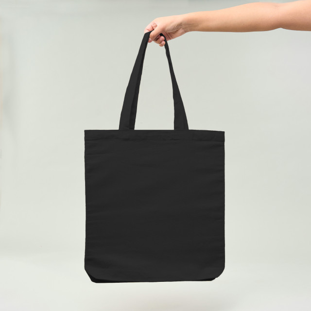 Bolsa de Algodón negra 42x38x6 (cm)