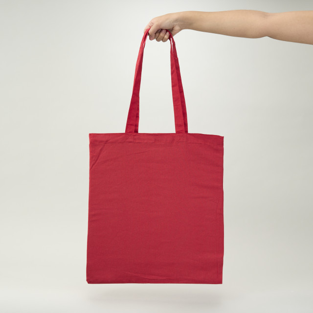 Bolsa de algodón roja | 42x38 (cm)