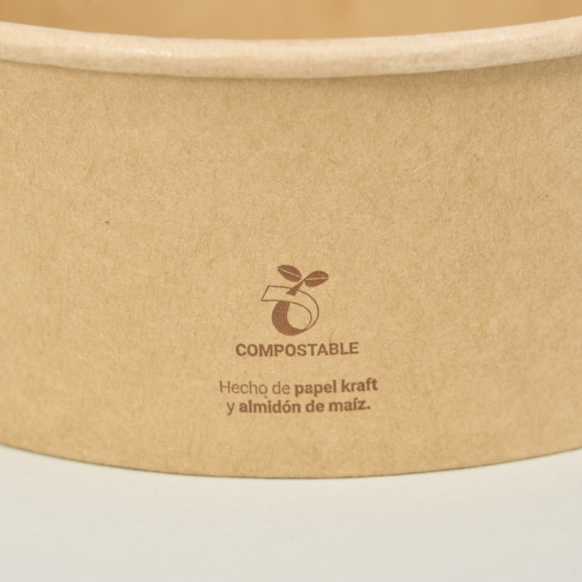 Bowl kraft 500 ml (PLA) Alternativa