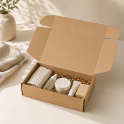 Caja autoarmable 25x20x7 kraft