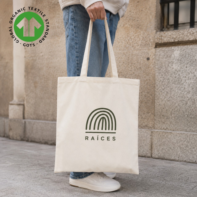 Bolsa de algodón Orgánico Certificado | 42x38 (cm)