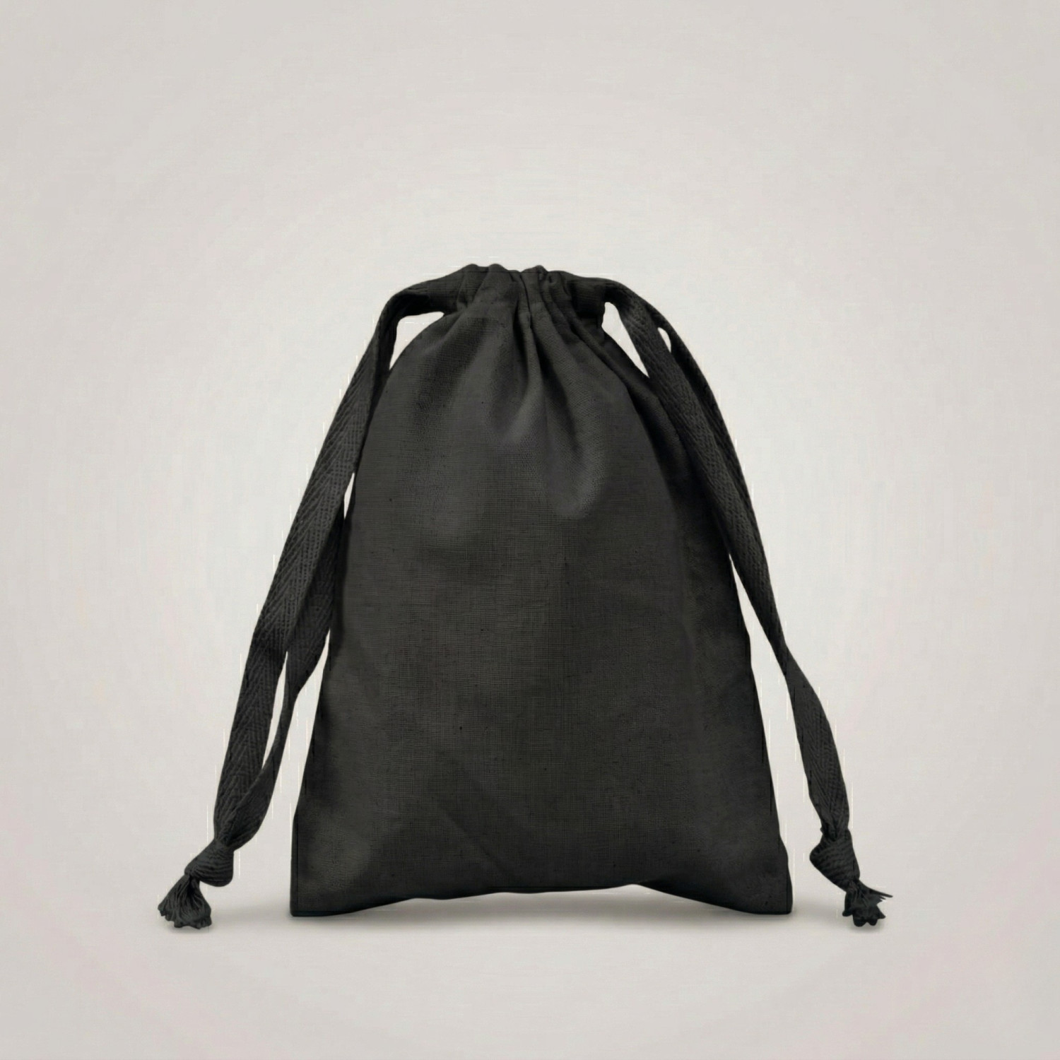 Saquito de algodón negro | 19x14 (cm)