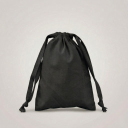 Saquito de algodón negro | 19x14 (cm)
