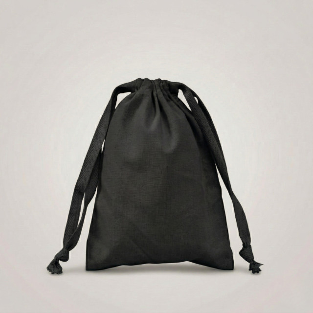 Saquito de algodón negro | 19x14 (cm) Alternativa