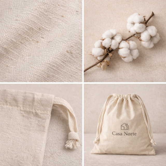Saquito de algodón Orgánico Certificado 30x20 (cm) Alternativa