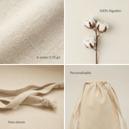 Saquito de algodón | 19x14 (cm)