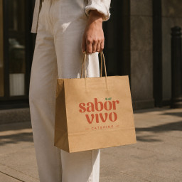 Bolsa de papel kraft | 32x26x14 (cm)