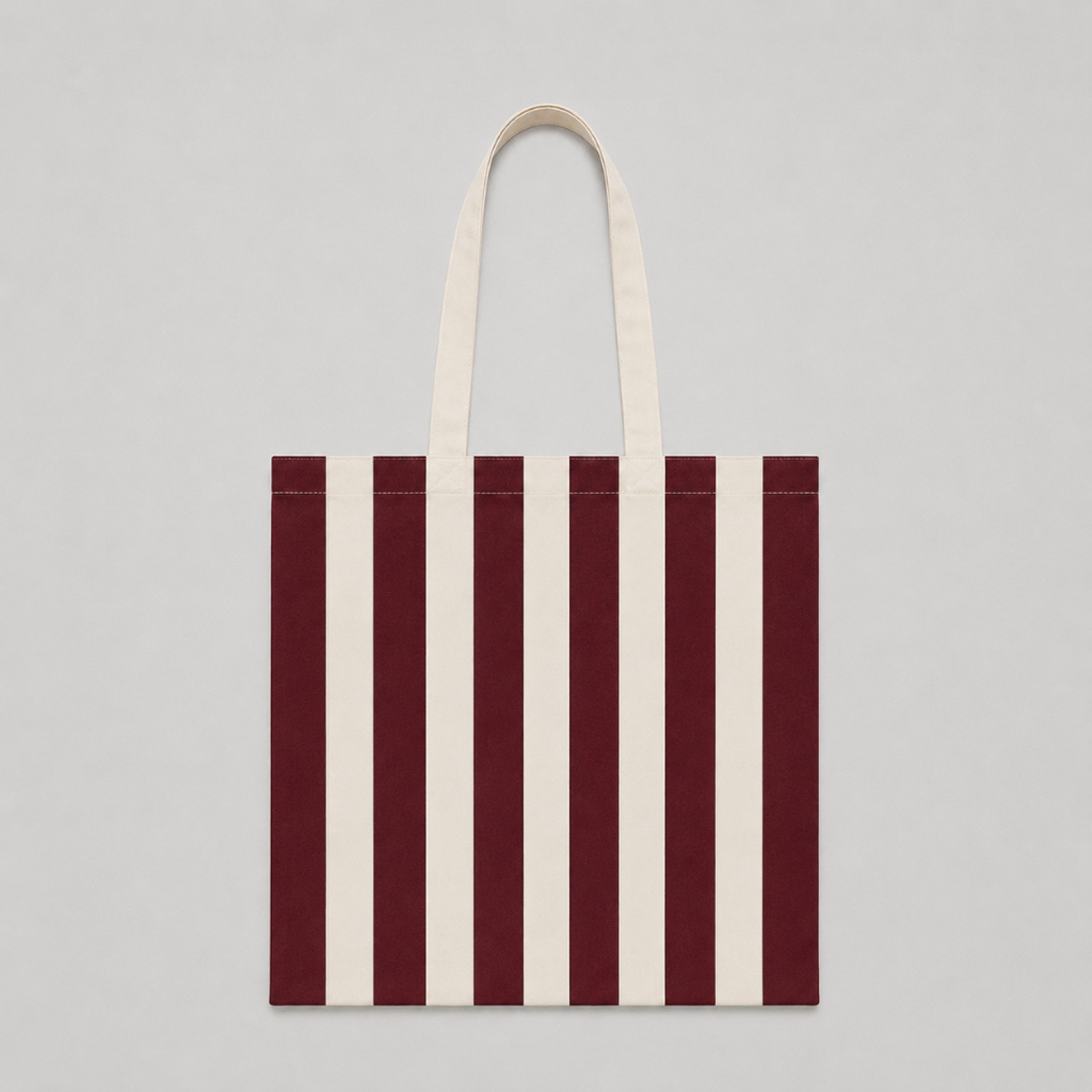 Bolsa de Tela Rayas Burdeos | 42x38 cm