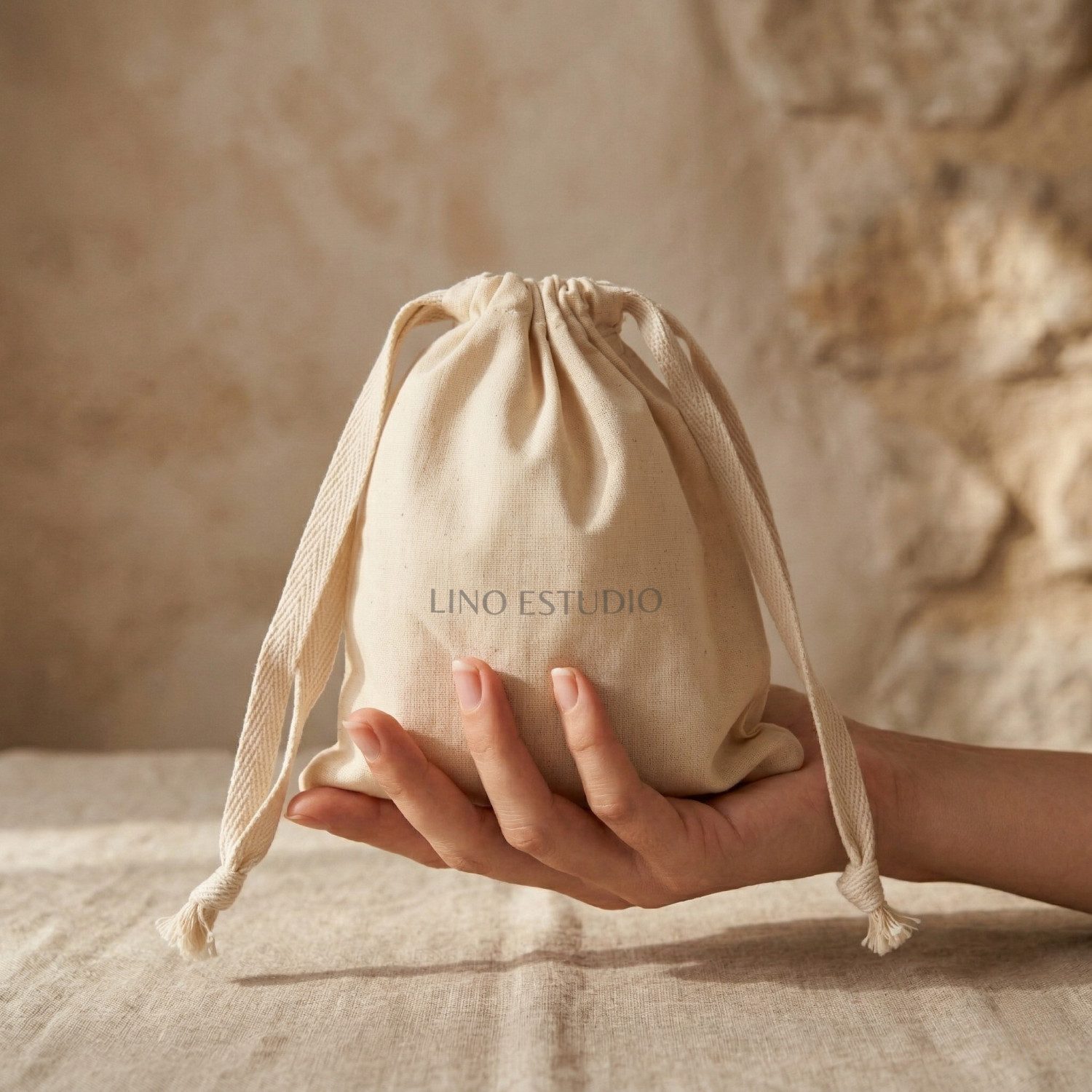 Saquito de algodón | 19x14 (cm)