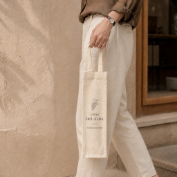 Bolsa de algodón para 1 botella 35x10x10 (cm)