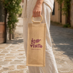 Bolsa de vino de yute |  35x20x10 (cm)