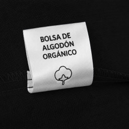 Bolsa de Algodón Orgánico Certificado negra | 42x38 (cm)