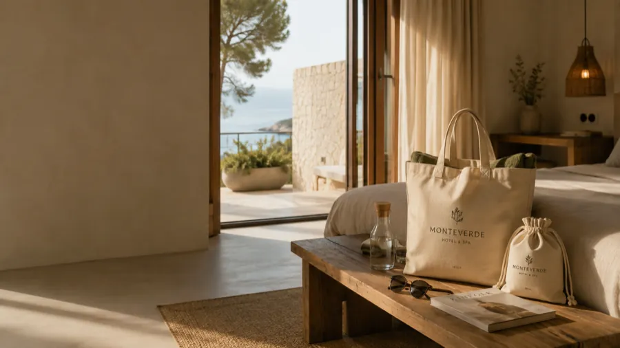 Bolsas de algodón personalizadas para hoteles