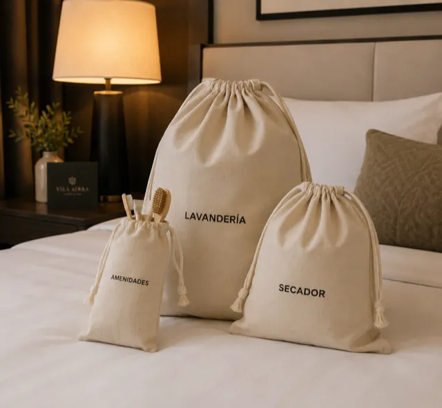 Saquitos naturales personalizados para hoteles